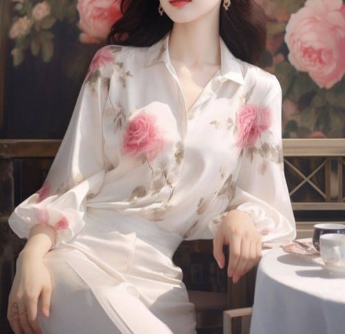 تيشيرت قطني أبيض